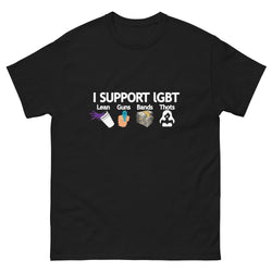 I SUPPORT LGBT T-Krekls